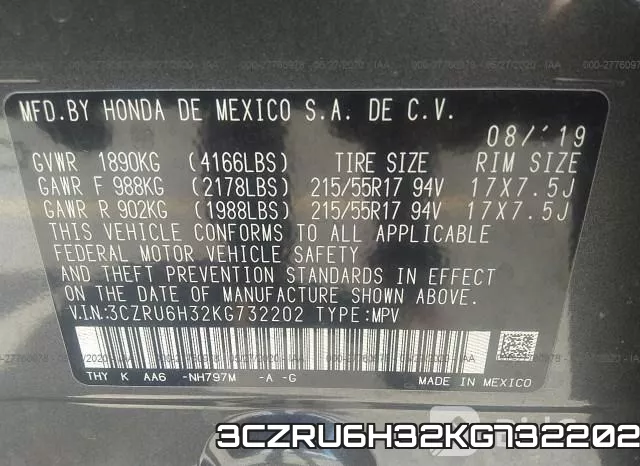 3CZRU6H32KG732202 фото 10