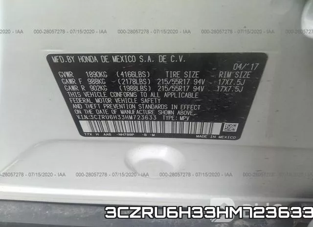 3CZRU6H33HM723633 фото 10
