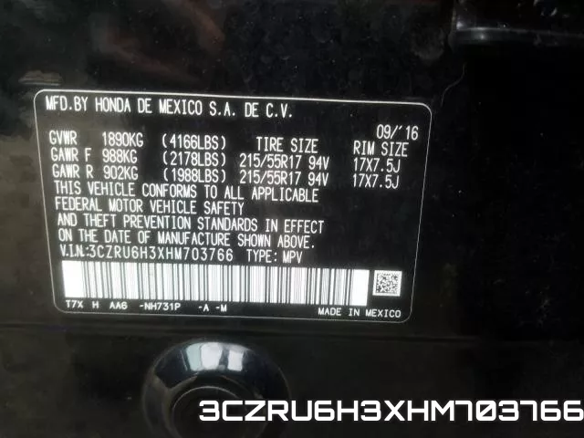 3CZRU6H3XHM703766 фото 2