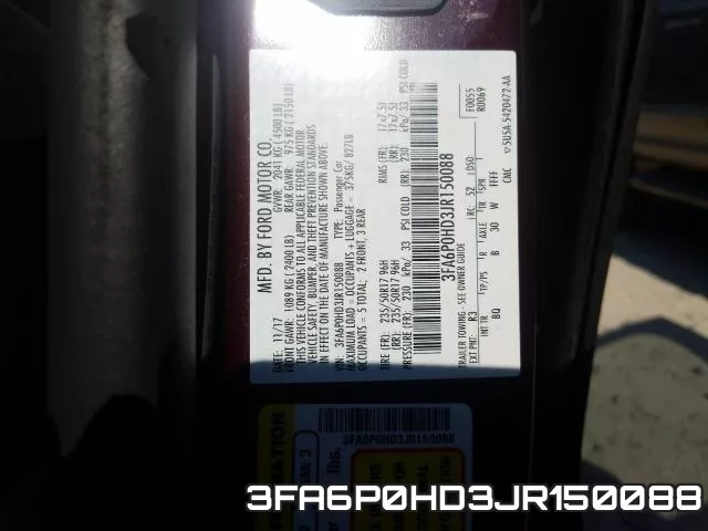 3FA6P0HD3JR150088 фото 2