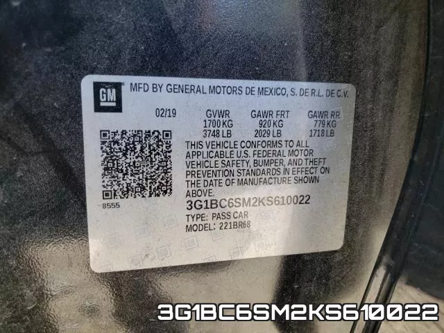 3G1BC6SM2KS610022 фото 2