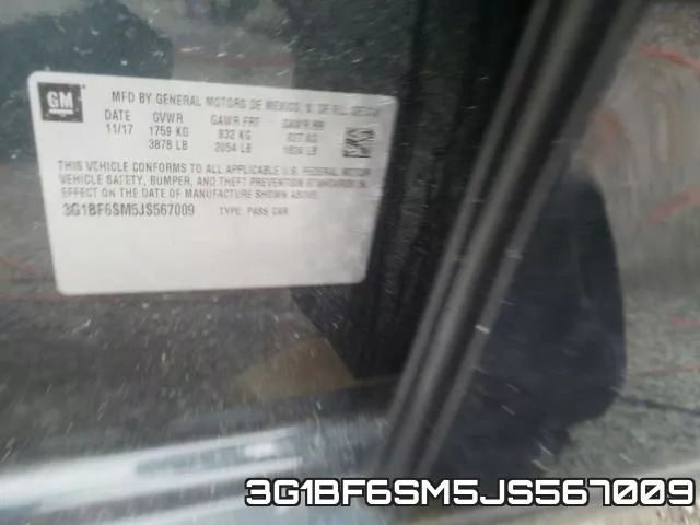 3G1BF6SM5JS567009 фото 2