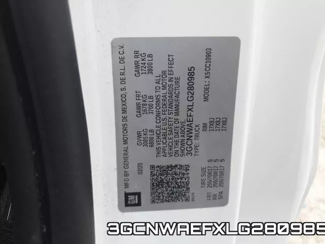 3GCNWAEFXLG280985 фото 2