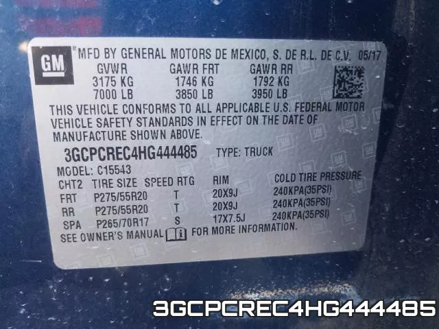 3GCPCREC4HG444485 фото 2
