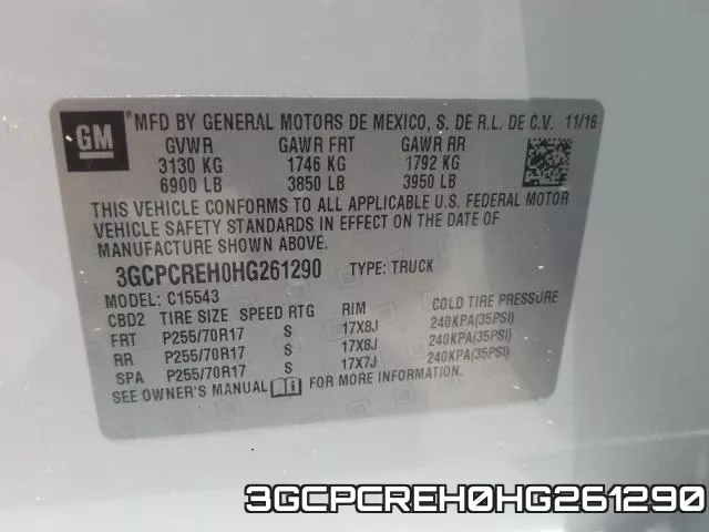 3GCPCREH0HG261290 фото 2