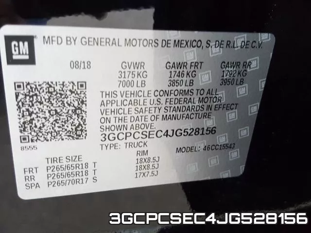 3GCPCSEC4JG528156 фото 2