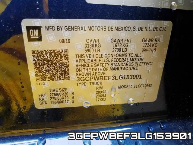 3GCPWBEF3LG153901 фото 2