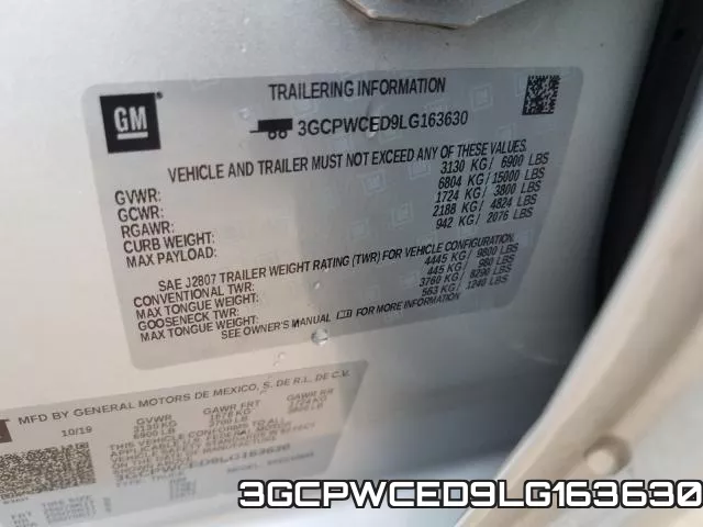 3GCPWCED9LG163630 фото 2