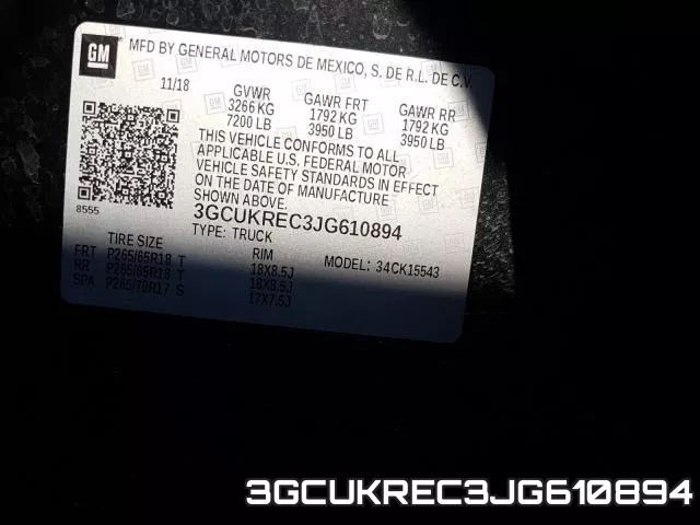 3GCUKREC3JG610894 фото 2