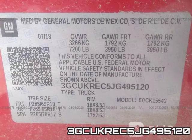 3GCUKREC5JG495120 фото 10