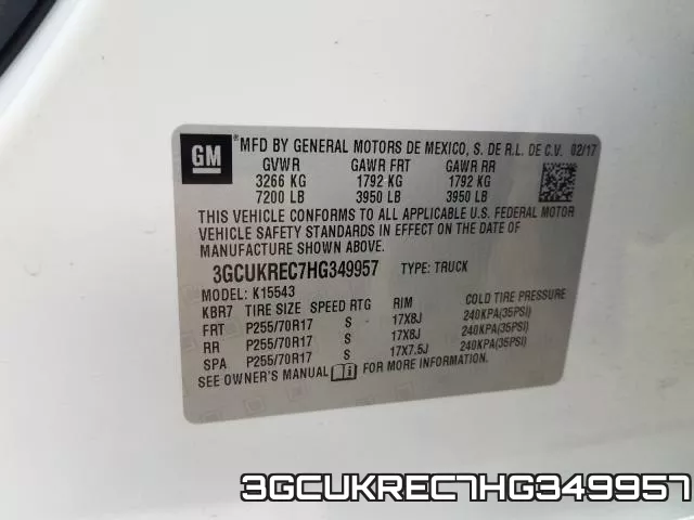 3GCUKREC7HG349957 фото 2