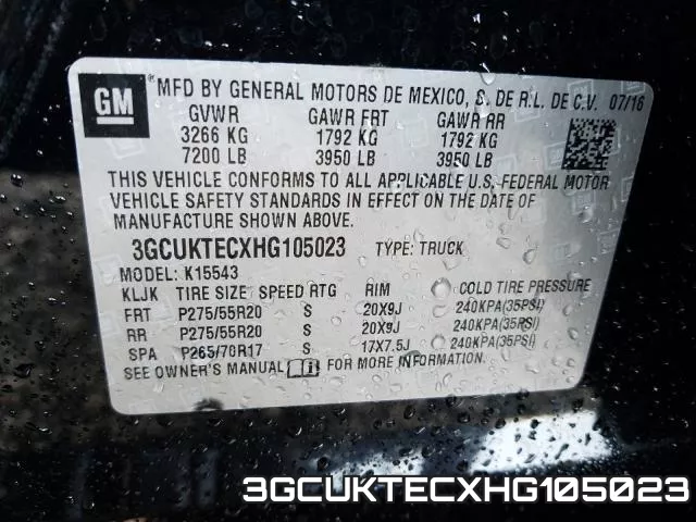 3GCUKTECXHG105023 фото 2
