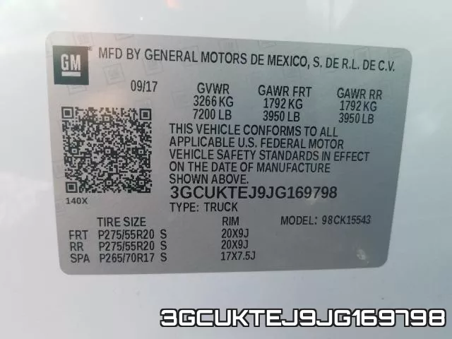 3GCUKTEJ9JG169798 фото 2