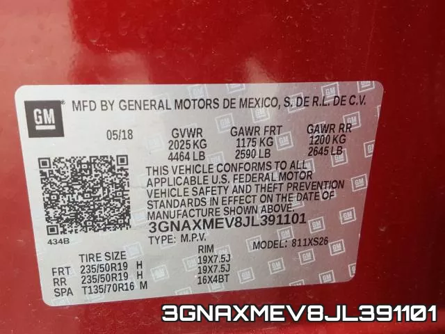 3GNAXMEV8JL391101 фото 2