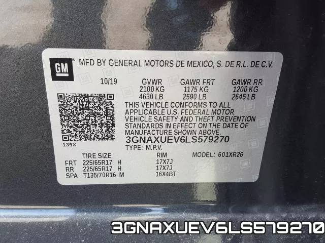 3GNAXUEV6LS579270 фото 2