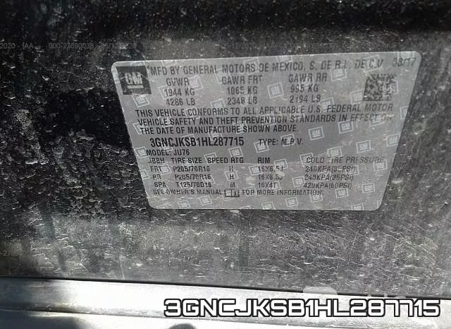 3GNCJKSB1HL287715 фото 10