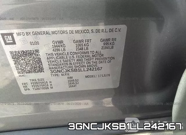 3GNCJKSB1LL242167 фото 10