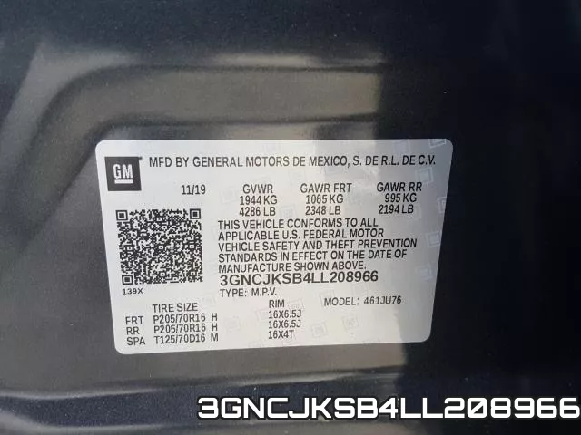 3GNCJKSB4LL208966 фото 2