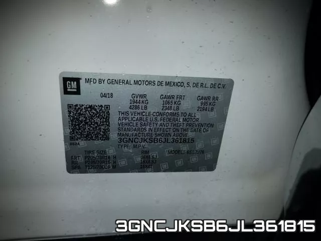 3GNCJKSB6JL361815 фото 2