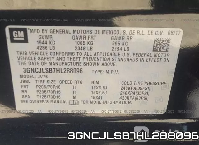 3GNCJLSB7HL288096 фото 10
