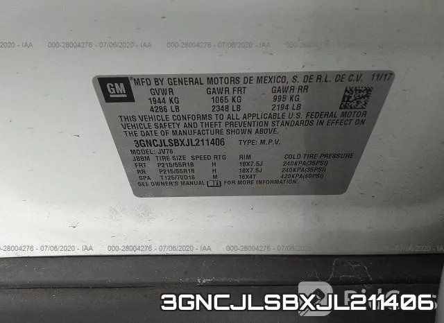 3GNCJLSBXJL211406 фото 10