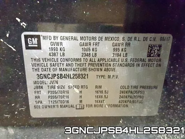 3GNCJPSB4HL258321 фото 2