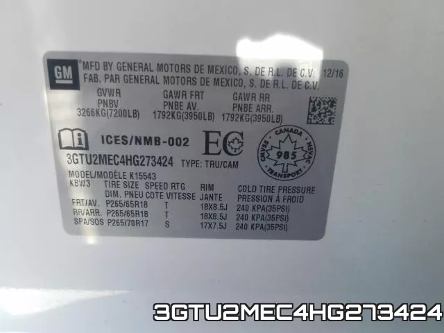 3GTU2MEC4HG273424 фото 2