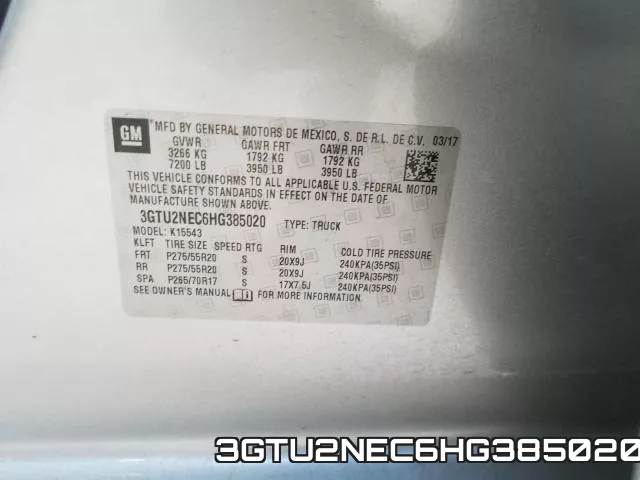 3GTU2NEC6HG385020 фото 2
