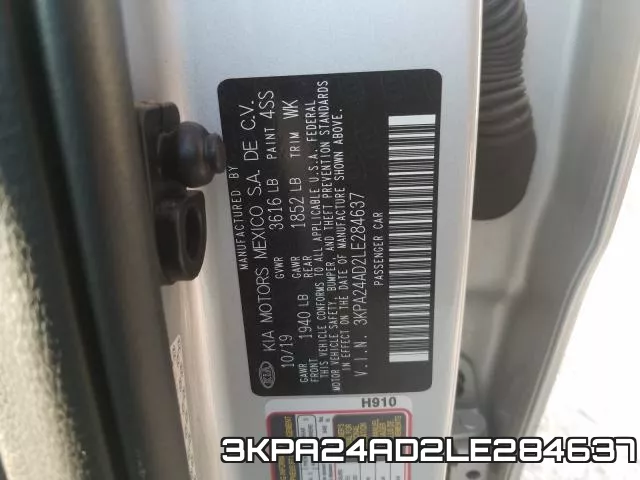 3KPA24AD2LE284637 фото 2