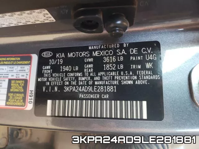 3KPA24AD9LE281881 фото 2