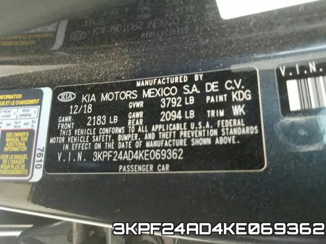 3KPF24AD4KE069362 фото 2
