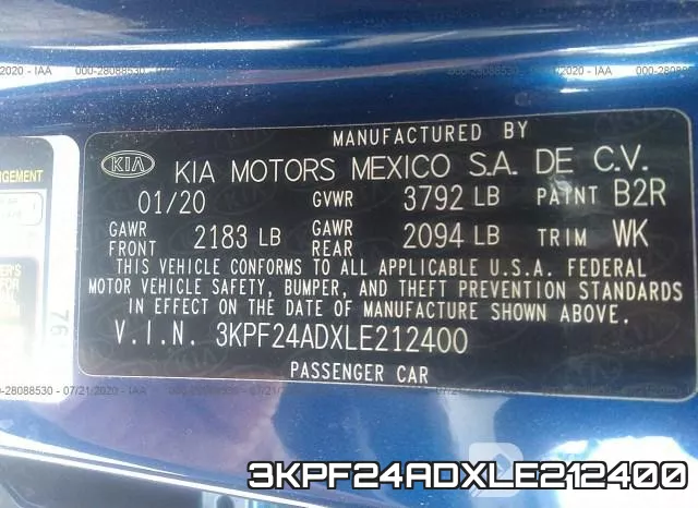 3KPF24ADXLE212400 фото 10