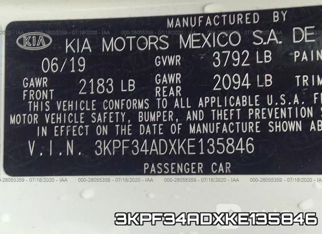 3KPF34ADXKE135846 фото 10