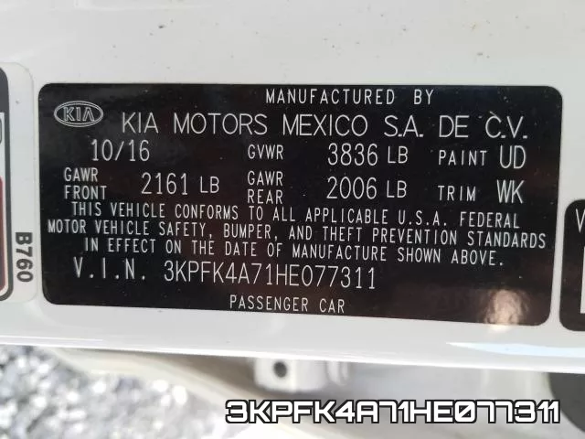 3KPFK4A71HE077311 фото 2