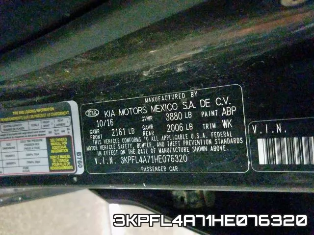 3KPFL4A71HE076320 фото 2