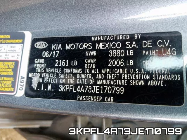 3KPFL4A73JE170799 фото 2