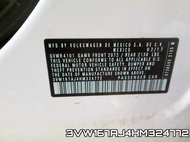 3VW167AJ4HM324772 фото 2