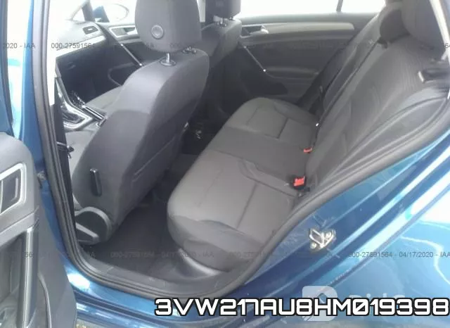 3VW217AU8HM019398 фото 9