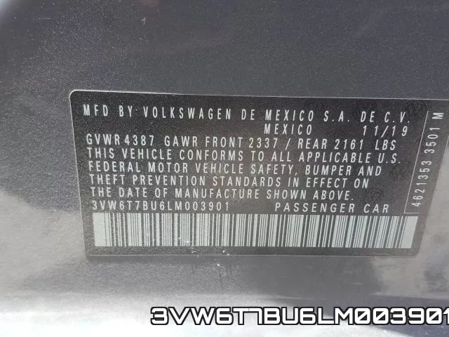 3VW6T7BU6LM003901 фото 2