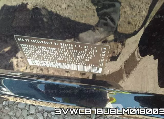 3VWCB7BU8LM018003 фото 10