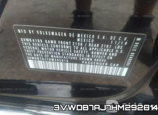 3VWDB7AJ7HM292814 фото 10