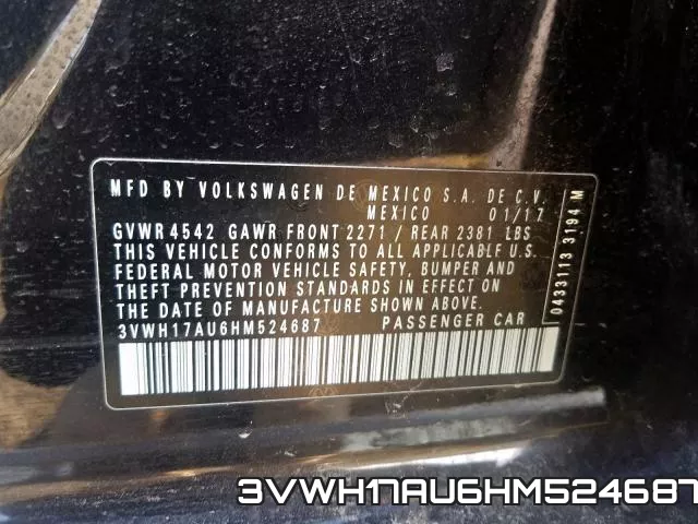3VWH17AU6HM524687 фото 2
