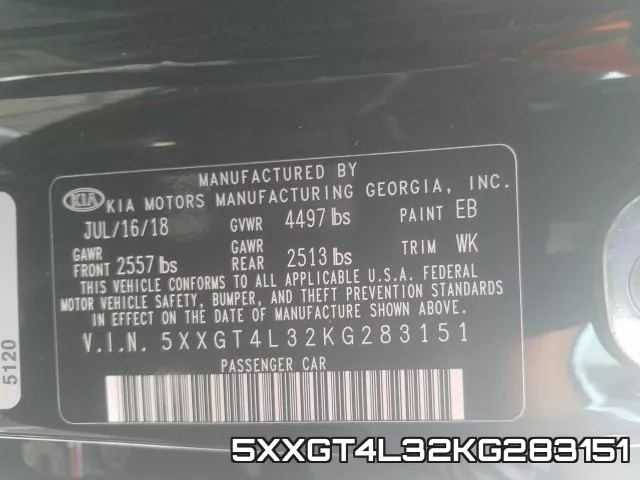 5XXGT4L32KG283151 фото 2