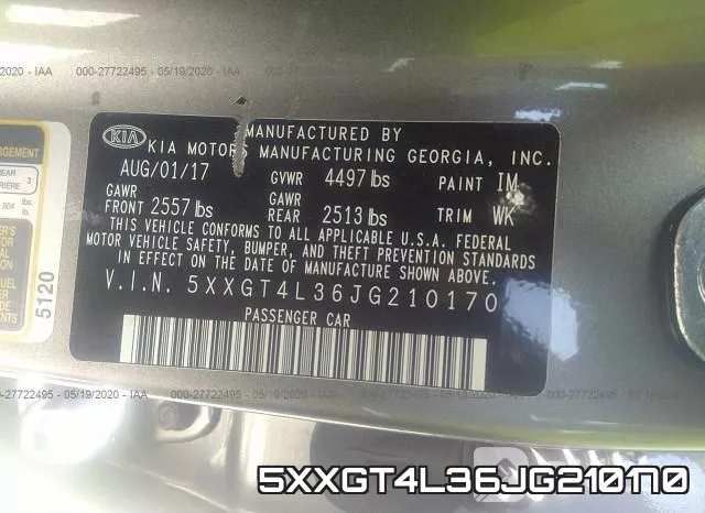 5XXGT4L36JG210170 фото 10