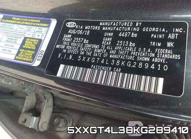 5XXGT4L38KG289410 фото 10