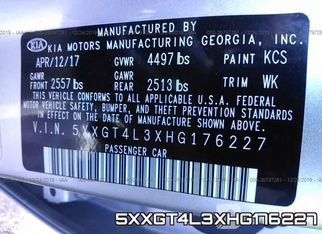 5XXGT4L3XHG176227 фото 9
