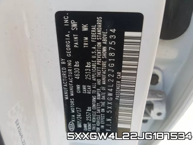 5XXGW4L22JG187534 фото 2