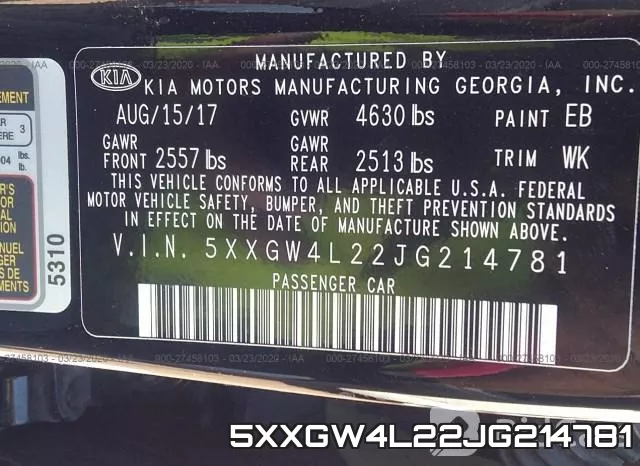 5XXGW4L22JG214781 фото 10