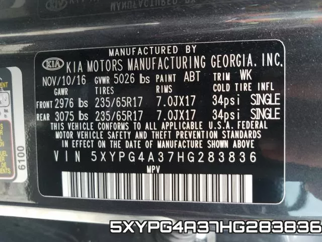 5XYPG4A37HG283836 фото 2