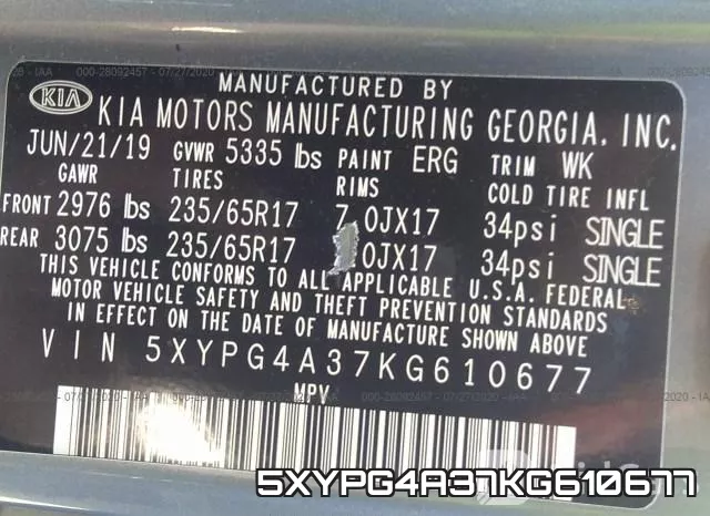 5XYPG4A37KG610677 фото 10